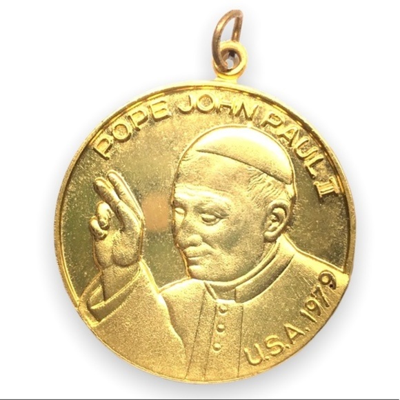 Vintage Commemorative Medallion, Pope Saint John Paul II 1979 - Picture 1 of 4